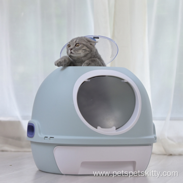 Cat litter basin fully enclosed Cat Toilet proof